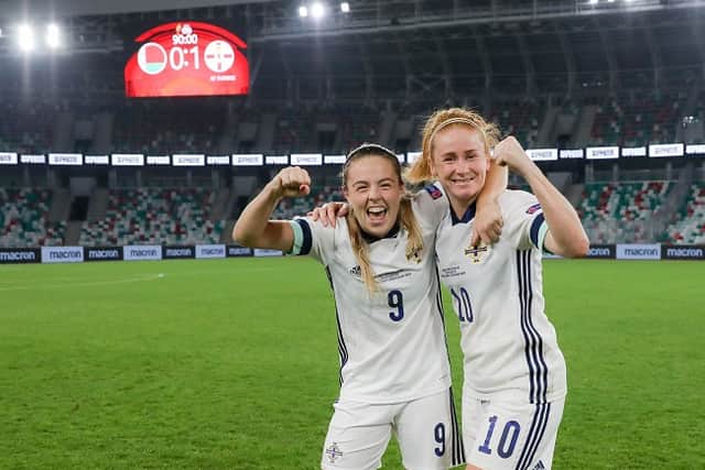 Northern Ireland finished the group with four wins, twice each against Belarus and the Faroe Islands to book their play-off with Ukraine.