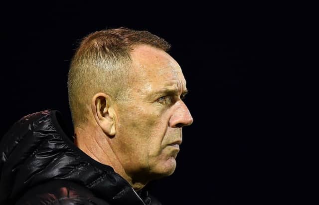 Kenny Shiels, deep in thought, during his time as Derry City manager. (Pic: Seb Daly/Sportsfile)