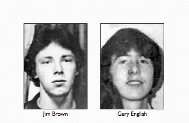 Gary English and Jim Brown died after being run over by a British Army Land Rover forty years ago to the day.