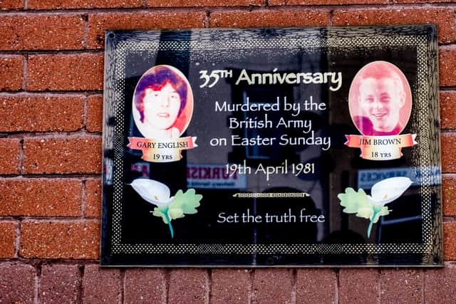 Today marks the 40th anniversary of those young men whose lives were cruelly cut short; 19-year-old Gary English and 18-year-old Jim Brown.