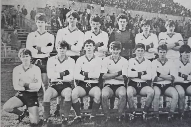 A goalkeeper at Corn na nÓg level, Quinn soon moved to defence on teams coming up the school and left with three MacRory medals to his name, the last one, in 1985, as captain.
