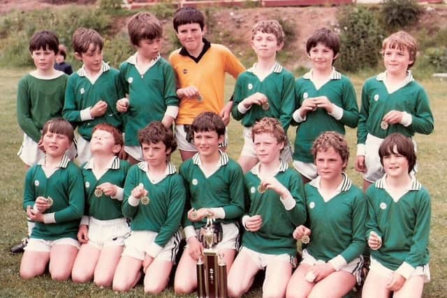 At primary school level, Heaney and Newbridge' Dermot Dougan led Anahorish to the South Derry title. Roger Gribbin, who also played on the team, remembers the simplistic gameplan – get the ball to Dougan and Heaney, they did the damage.