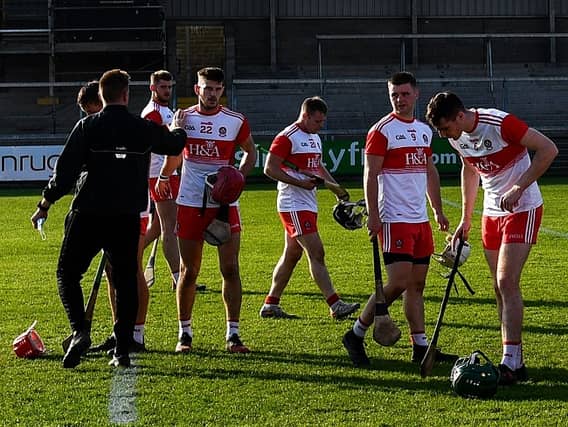 Derry were hit by a late Donal Hughes goal in the Christy Ring Cup (Pic: Sam Barnes / Sportsfile)