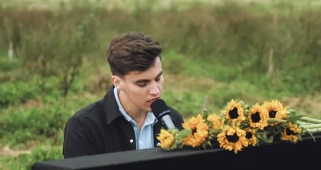 Callum recorded a stunning video from his home in Magherafelt.
