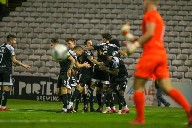 It all started so well for Derry City at Bohemians with James Akintunde's goal. Pic by Kevin Moore