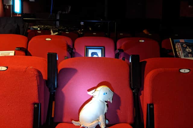 On one of those seats will sit a toy dragon (below) which Annette McGavigan made.