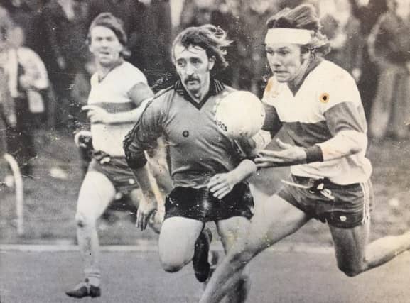 Gerry McElhinney in championship action against Down