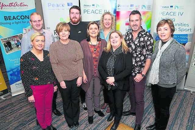 Group pictured at the conference held recently in the Waterfoot Hotel.