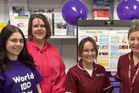 Abby Robinson, Marie Munnis, StevieAnne Martin and Catherine Butcher, Gastroenterology Nurse Specialists and Jack Munnis.