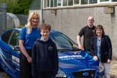 Helen Hampsey, Assistant Curriculum Director of Northern Regional College; Jacob Hampsey, Bellaghy Primary School; Mrs Torrens, Bellaghy Primary School and Andy Hunter, Northern Regional College.