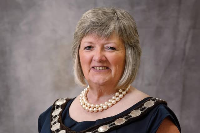 Chair of Mid Ulster District Council, councillor Frances Burton.