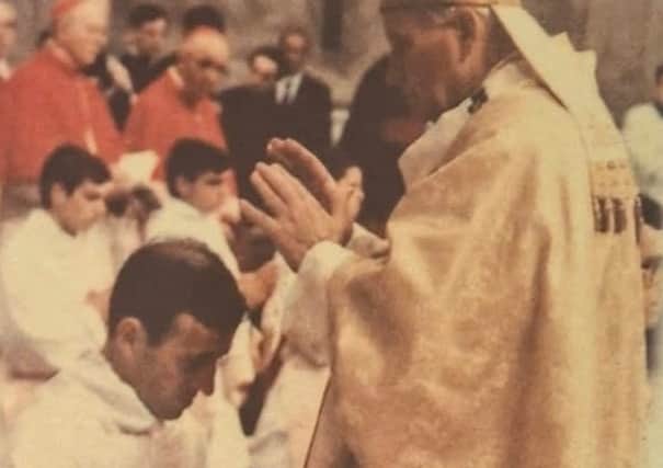 Monsignor McCanny, who was ordained by Pope John Paul II.