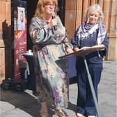 Deputy Mayor of Derry City and Strabane District Council, Ald Niree McMorris at the Jade's Law vigil.