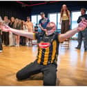 Kieran Conor (Jesus Christ) in rehearsals for Jesus Christ Superstar.