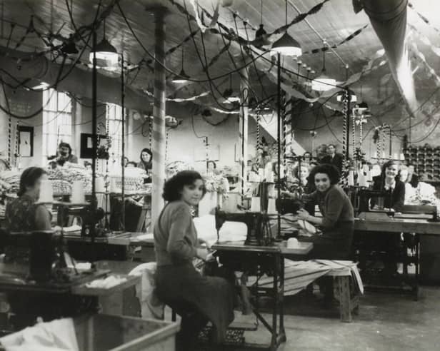  Photograph of the City Factory floor in the 1940s, from the archive collection.