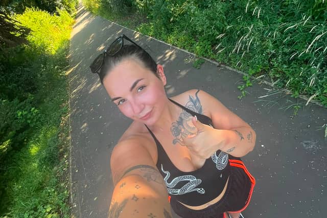 Maria Doherty who is running 90 Miles in July for Dementia UK in memory of her grandmother Mandy.
