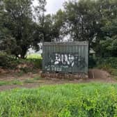 Nazi grafitti spray painted in Eglinton village.