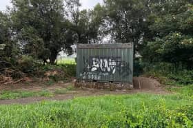 Nazi grafitti spray painted in Eglinton village.