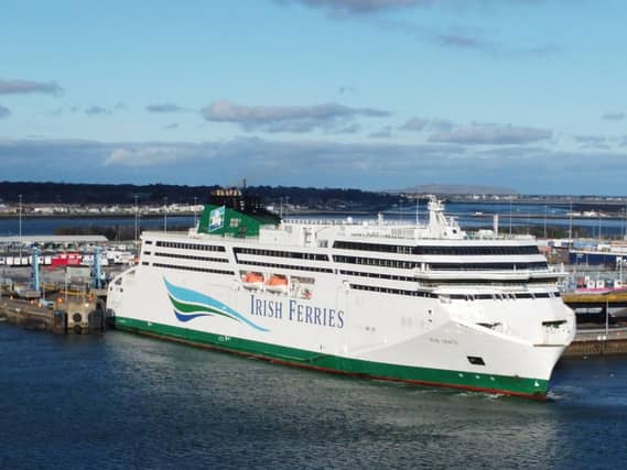 Irish Ferries WB Yeats ferry in Dublin Port