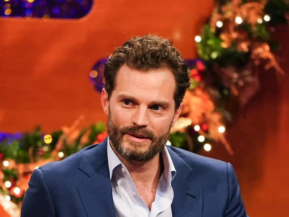 Jamie Dornan speaking