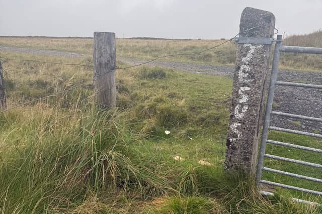 The stile which was originally to the left of the pillar has been removed.