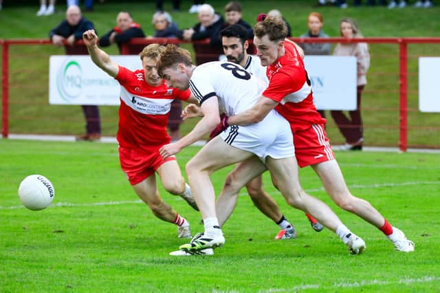 Action from the Drumsurn v St Malachy's Castledawson.