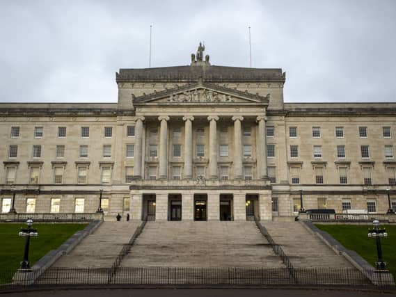Exterior view of the Stormont parliament building