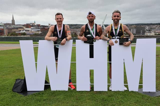 Clean sweep for the Lettekenny AC men athletes, with Stephen McAuley, Danny Mooney, Michael Fox and Jamie Westerman take first, second, fourth and fifth place.
