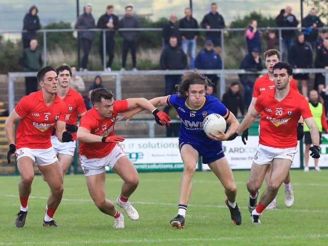Steelstown Brian Og’s Callum Deery in action against Magherafelt.