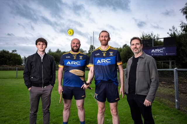 Jack Kearney, Trainee Business Analyst at ARC; Damien Kennedy, Vice-Captain of St Finbarr’s; Martin McKenna, Captain of St Finbarr’s; and Seamus Kearney, Founder and Chief Executive Officer of ARC.
