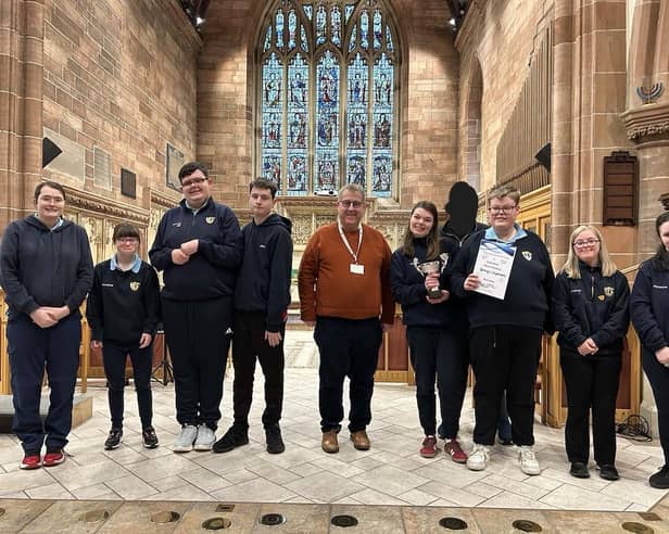 Members of Rossmar School's orchestra which was established a year ago.
