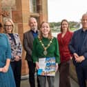 Derry City and Strabane District Council have launched the, Shaping Our Tourism Future 2026-2031 action plan during conference in the Guildhall. Pictured at the launch with the Mayor Councillor Grace Uí Niallais, Derry City & Strabane District Council Tourism Manager Jennifer O’Donnell, Laura Mc Corry, CEO, Tourism NI, Odhran Dunne, CEO, Visit Derry, Alice Mansergh, CEO, Tourism Ireland and John Kelpie, CEO, Derry City and Strabane District Council.