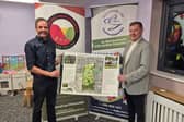 Conor Stiobhard (Comhairle na Gaelscolaíocht) & Mark ó Docherty (Gaelscoil an Phiarsaigh).