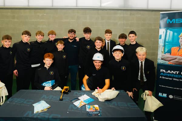 Pupils from Holy Cross College Strabane who attended  the highly successful Future Pathways careers event.