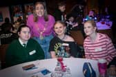 The Mayor Grace Ui Niallais pictured with some of the young people at Tuesday's  'Have Your Say' conference in the Guildhall. 