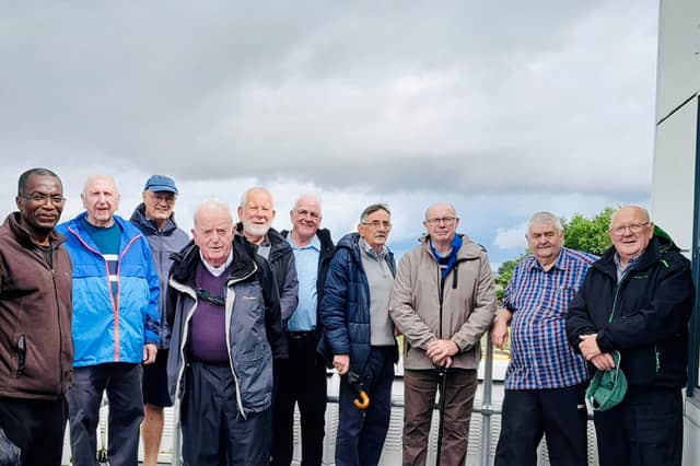 Members of Eglinton Men’s Shed during a recent visit to Carmoney Water Treatment Works in Derry.