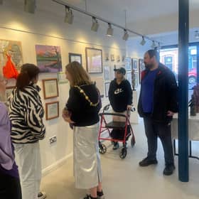 Mayor visits Unheard Voices Exhibition.