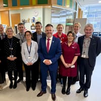 IN PICTURES: Health Minister Robbie Butler makes first visit to Derry’s Altnagelvin Hospital