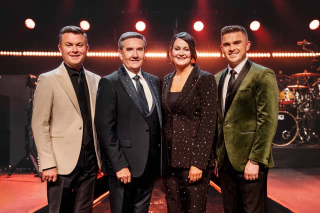ichael English, Daniel O'Donnell, Olivia Douglas and David James.