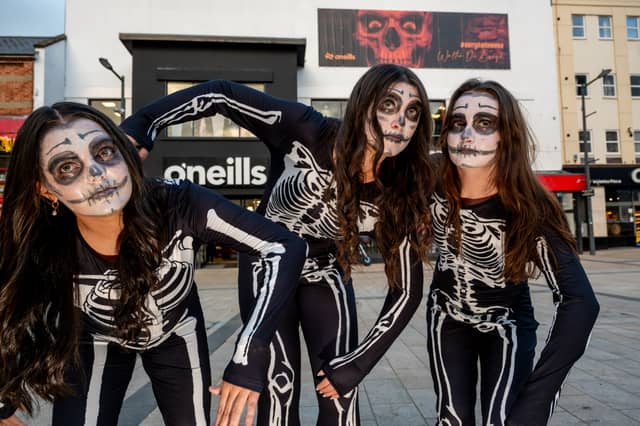 The O’Neill’s Sports Superstore in Derry’s Waterloo Place is set to be taken by animated skeletons as staff take centre stage during Derry City and Strabane City Council’s Awakening the Walls Trail at Halloween.