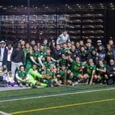 22-0 and Premier Champions ... Boston Emeralds fight back from a goal down to lift the trophy as back-to-back undefeated league winners