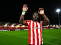Goalscorer Kevin dos Santos celebrates after Derry City's win over St Patrick's Athletic at The Ryan McBride Brandywell Stadium. PHOTO: Stephen McCarthy/Sportsfile.