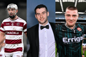 Left to right: Meehaul McGrath (Derry), Patrick Turner (Derry), and Seán Kelly (Derry).