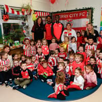 Carnhill Nursery transforms into sea of red and white for Derry City cup heroes