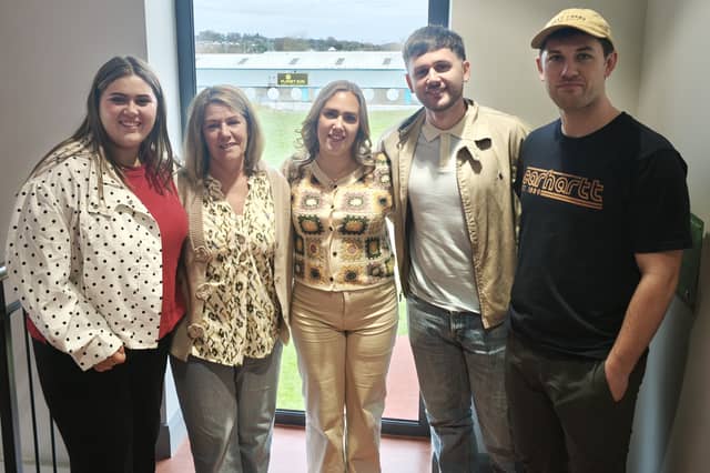 Members of the Quinn Family pictured in the Men's Action Network support room dedicated to Seamus Quinn.