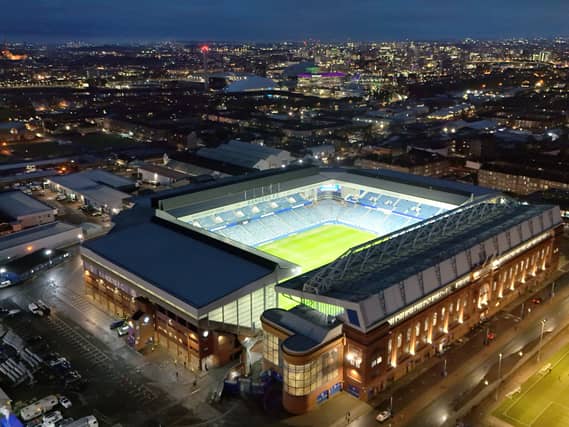 Ibrox stadium from the air