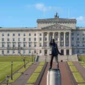 Aerial view of the Parliament Buildings at Stormont in Belfast