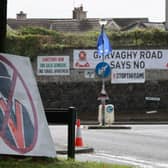 Posters at the Garvaghy Road in Portadown,