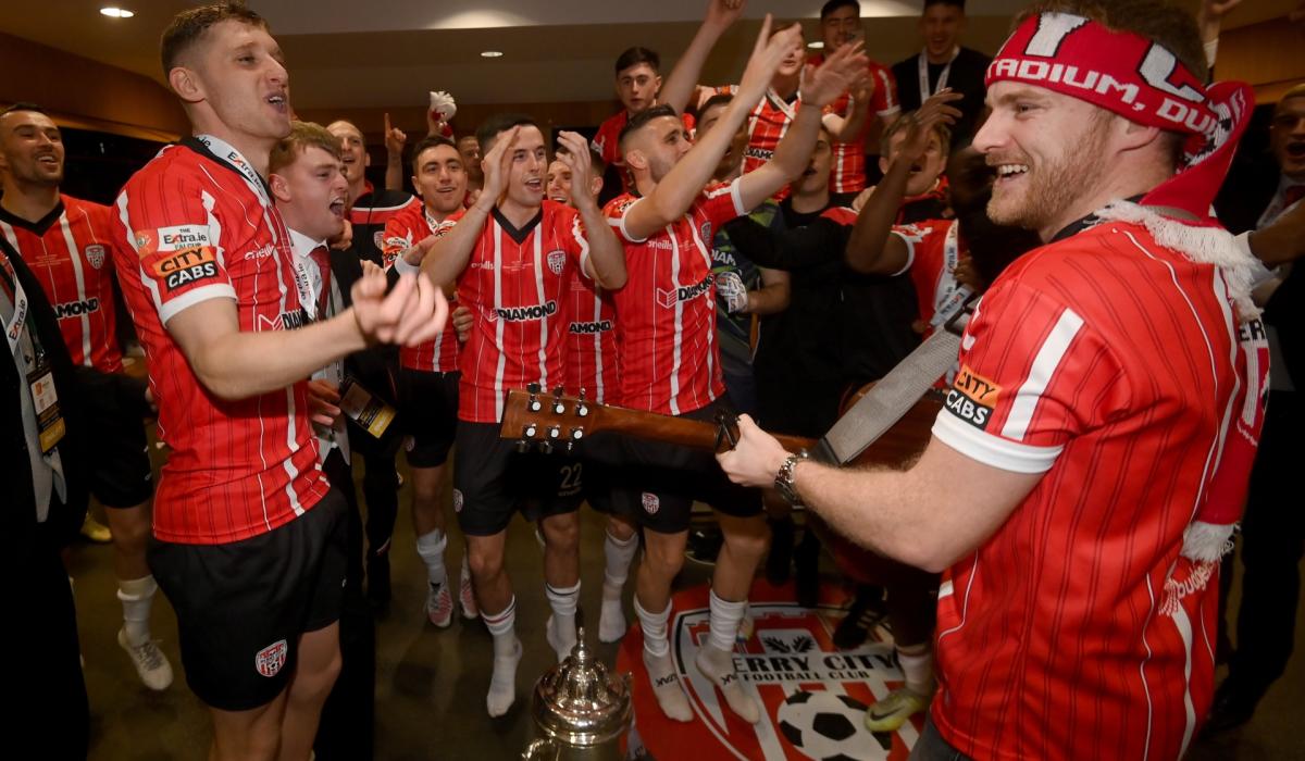 Donegal's Michael Maloney goes viral with Derry City celebrations