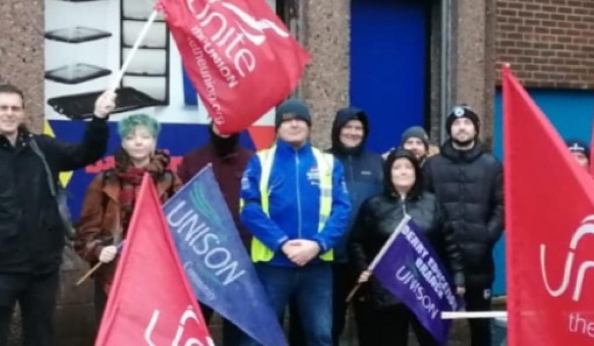 Housing Executive maintenance workers strike continues Derry Now